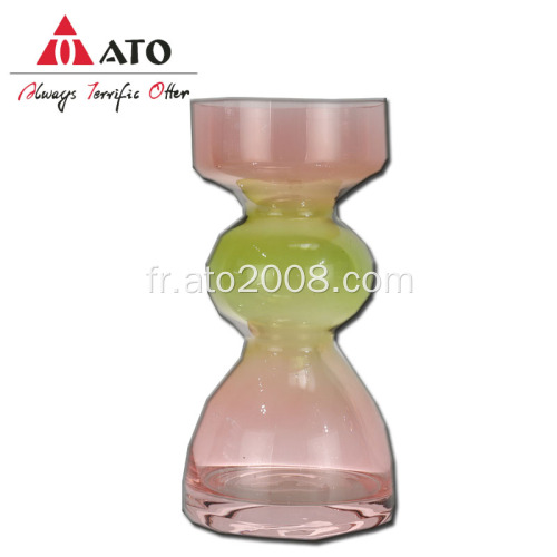 Pot en verre de fleur en vase à vase mélangé moderne